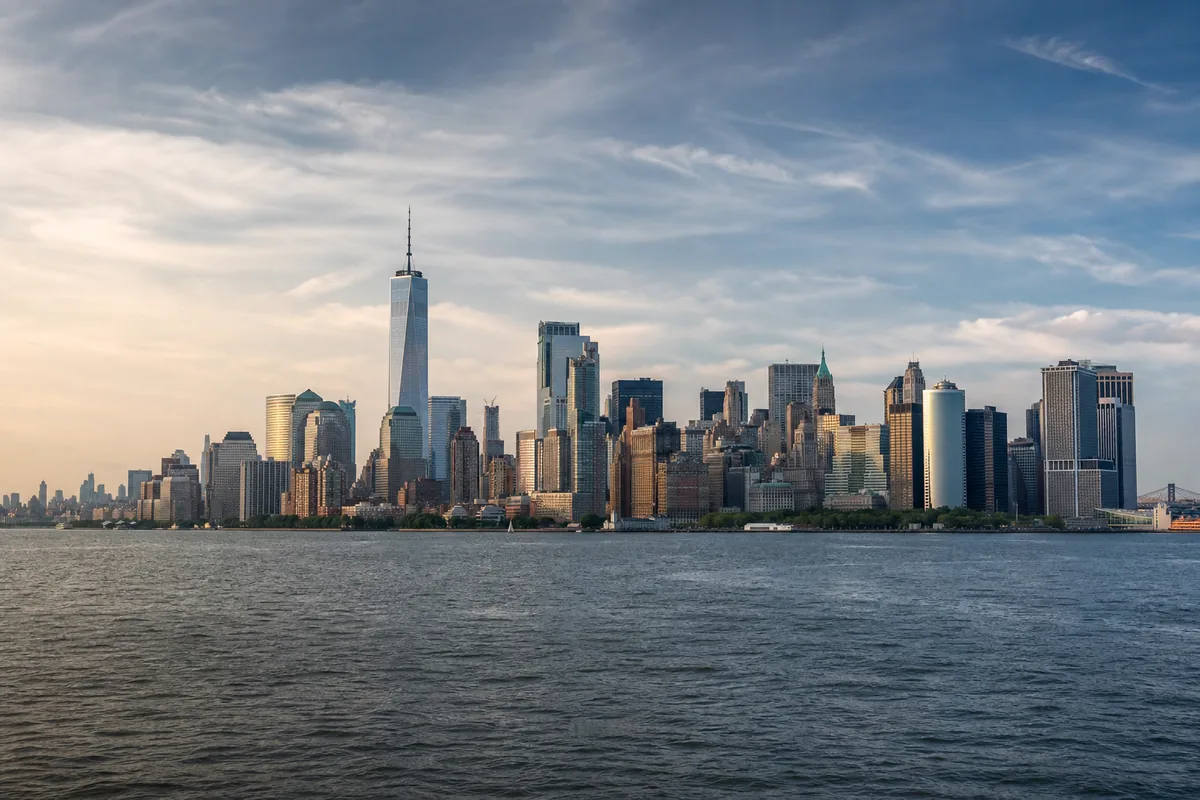 Manhattan skyline in New York
