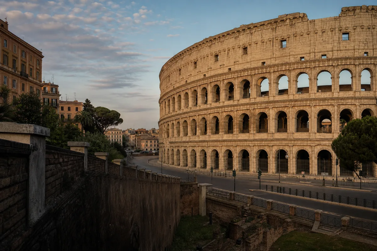 Colosseum in historic Rome