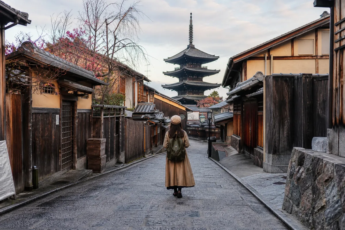 Japan travel scene for planning a trip budget