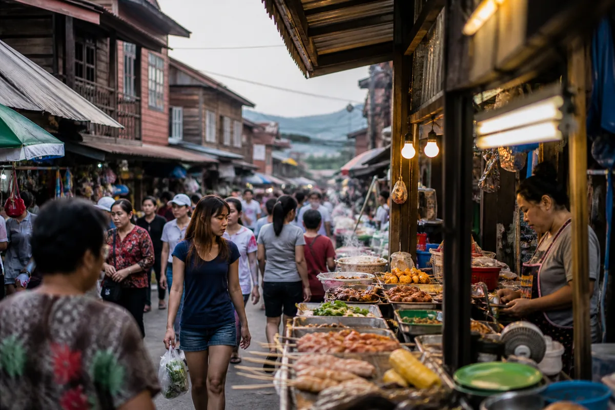 Thailand travel scene for planning a trip budget