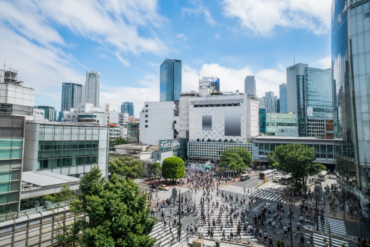 Tokyo city scene for a practical travel guide