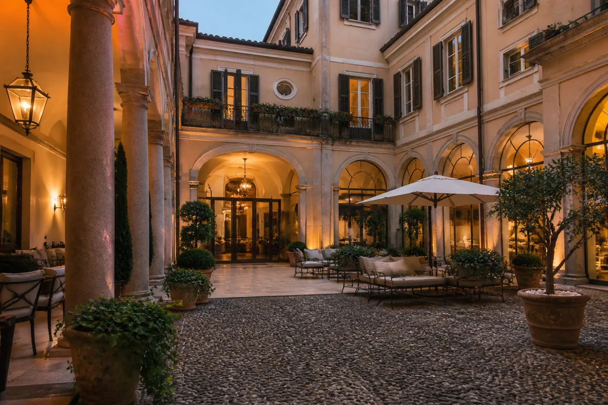 Italian city accommodation setting for choosing where to stay